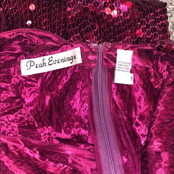 Peak Evenings mini sequined dress - Picture 8 of 8